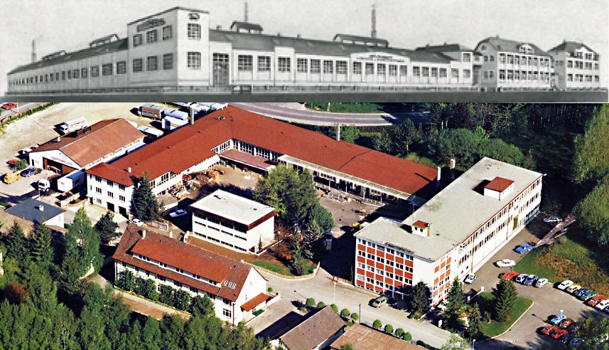 PANHANS-Firmenansicht 1926 u. heute